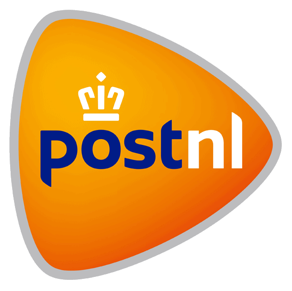 PostNL logo die op meerdere plekken op de site wordt gebruikt.