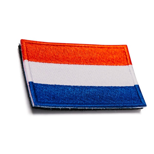 patch nederlandse vlag van de voorkant schuin