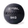 wall ball 9 kg in de kleur zwart voorzien van doubleunders.nl logo