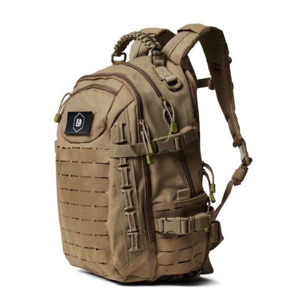 Tactical bag tas voor crossfit DoubleUnders kaki zijaanzicht