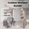 DoubleUnders Zomer Outdoor Workout Bundle met zwarte fitness tas, gewichtsvest en speed rope voor complete buitentrainingen